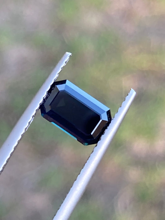 024- Midnight Blue Australian Sapphire 2.11ct EMERALD CUT