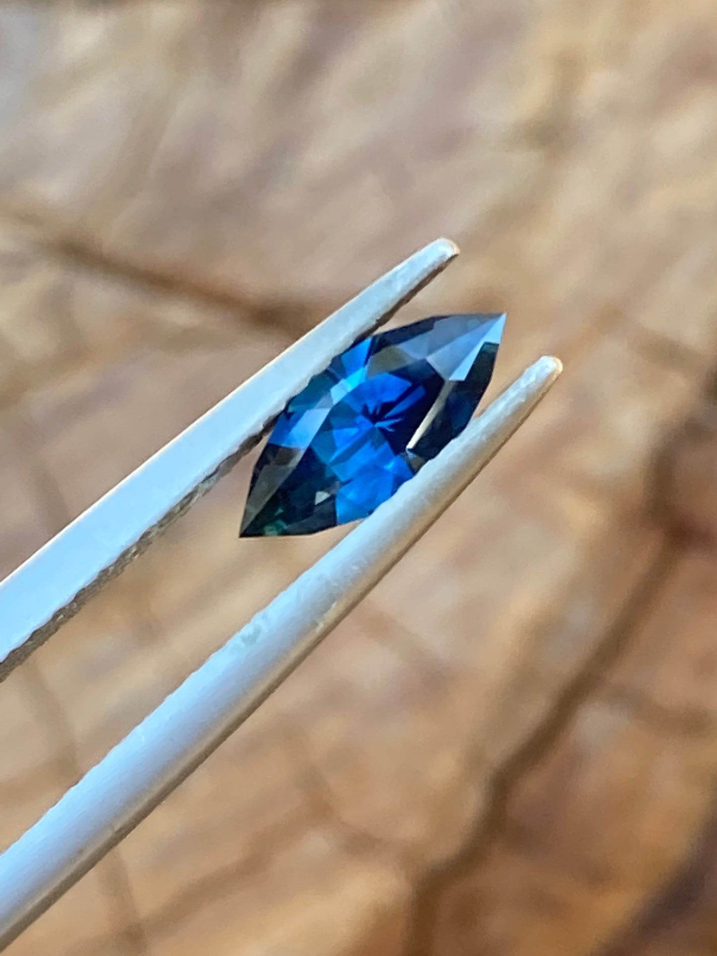 013- Australian Sapphire 0.8ct Blue MARQUISE CUT
