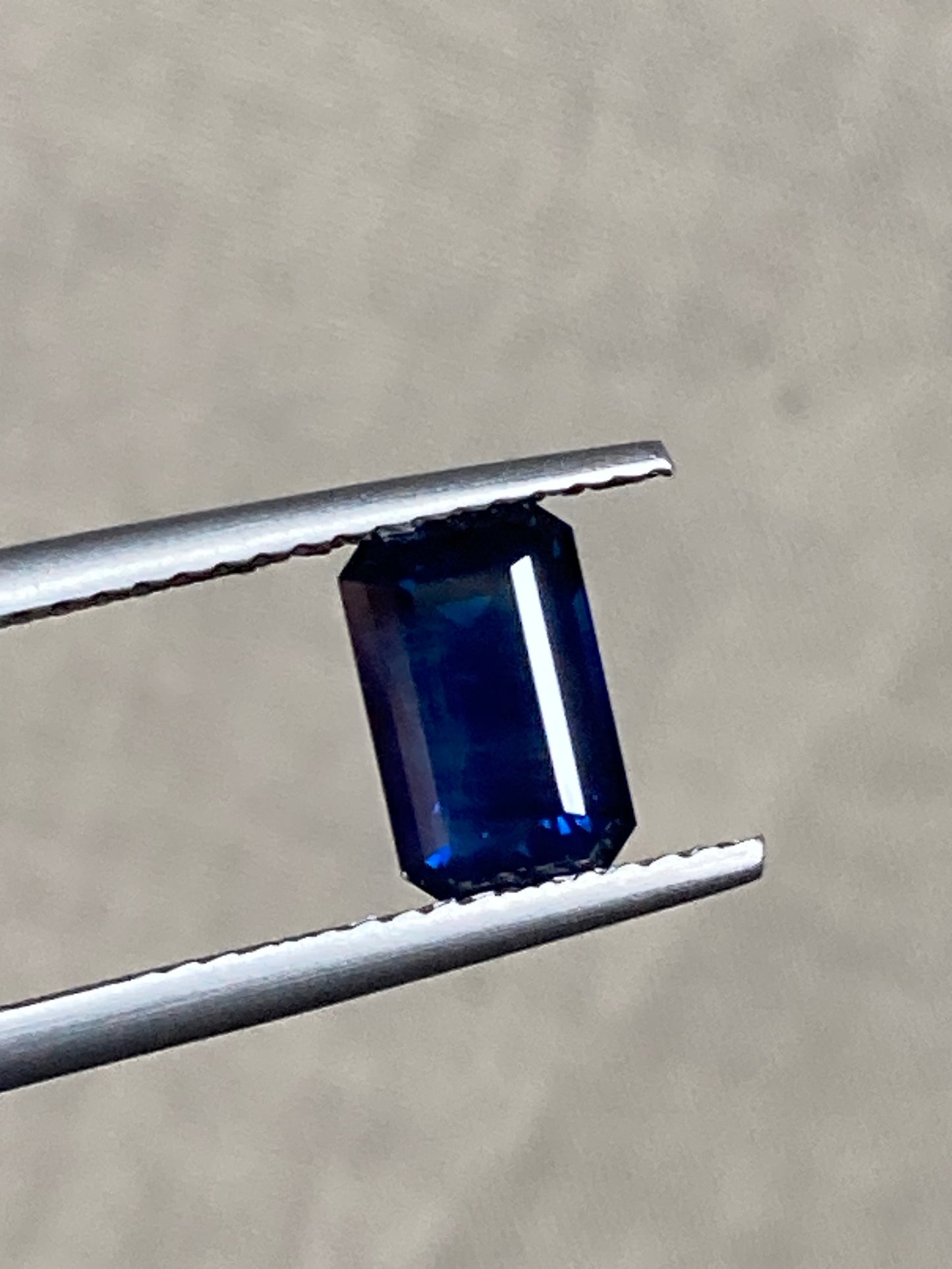 051- Dark Blue Australian Sapphire 1.91ct EMERALD CUT