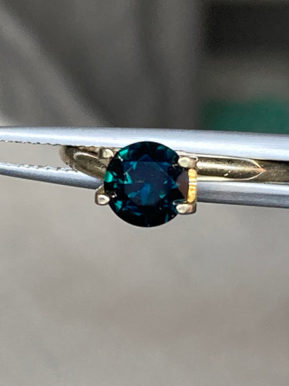 059- Dark Blue Australian Sapphire 1.27ct ROUND CUT