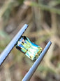 018- Bright Yellow Parti Australian Sapphire 0.6ct RECTANGLE CUT