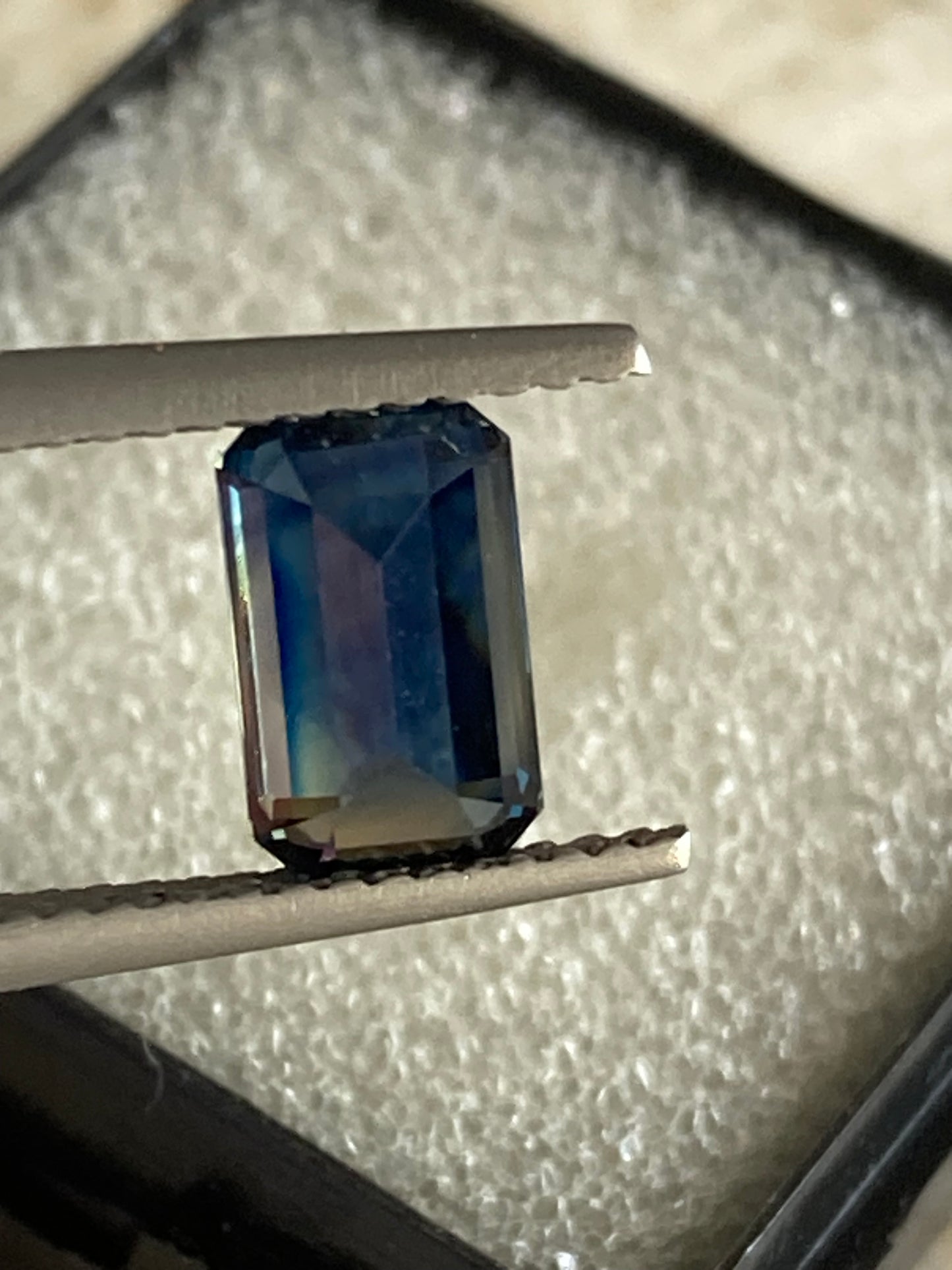 051- Dark Blue Australian Sapphire 1.91ct EMERALD CUT