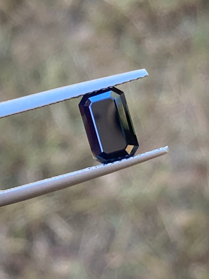 024- Midnight Blue Australian Sapphire 2.11ct EMERALD CUT