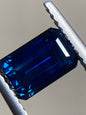 051- Dark Blue Australian Sapphire 1.91ct EMERALD CUT