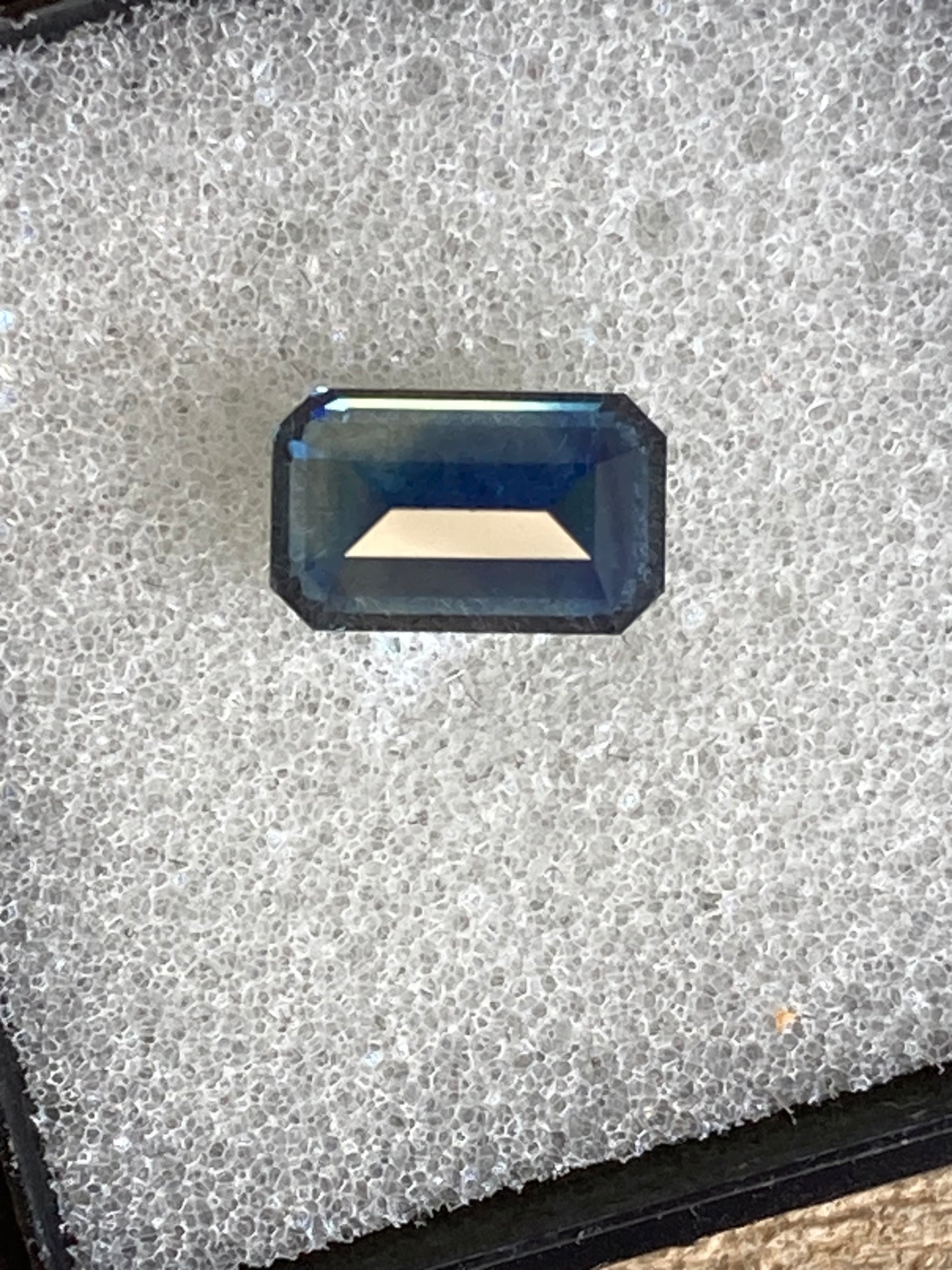 051- Dark Blue Australian Sapphire 1.91ct EMERALD CUT