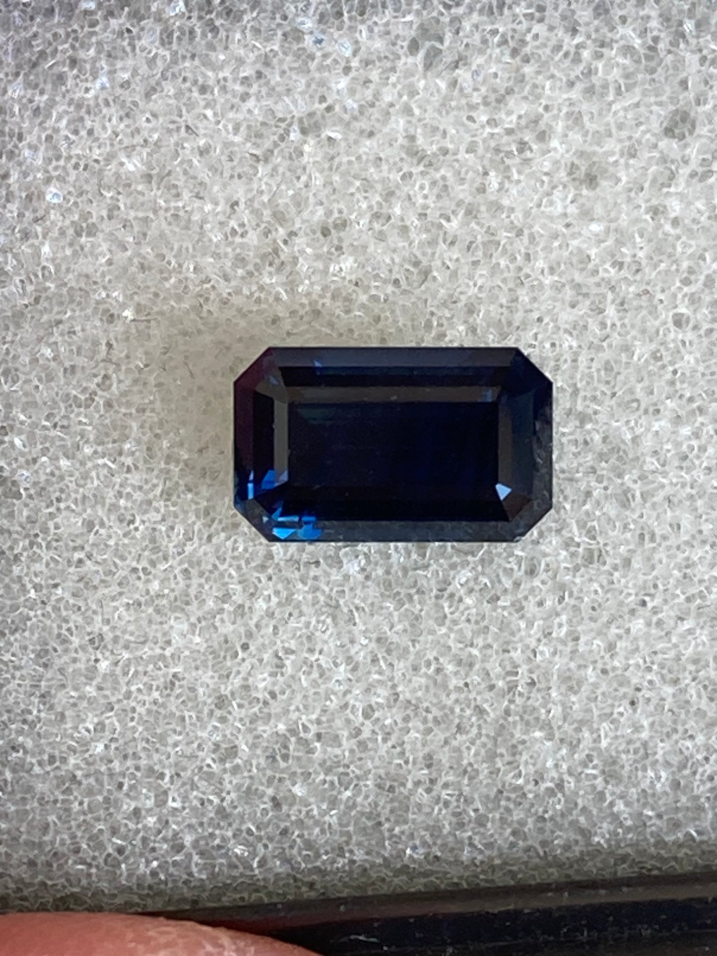 051- Dark Blue Australian Sapphire 1.91ct EMERALD CUT