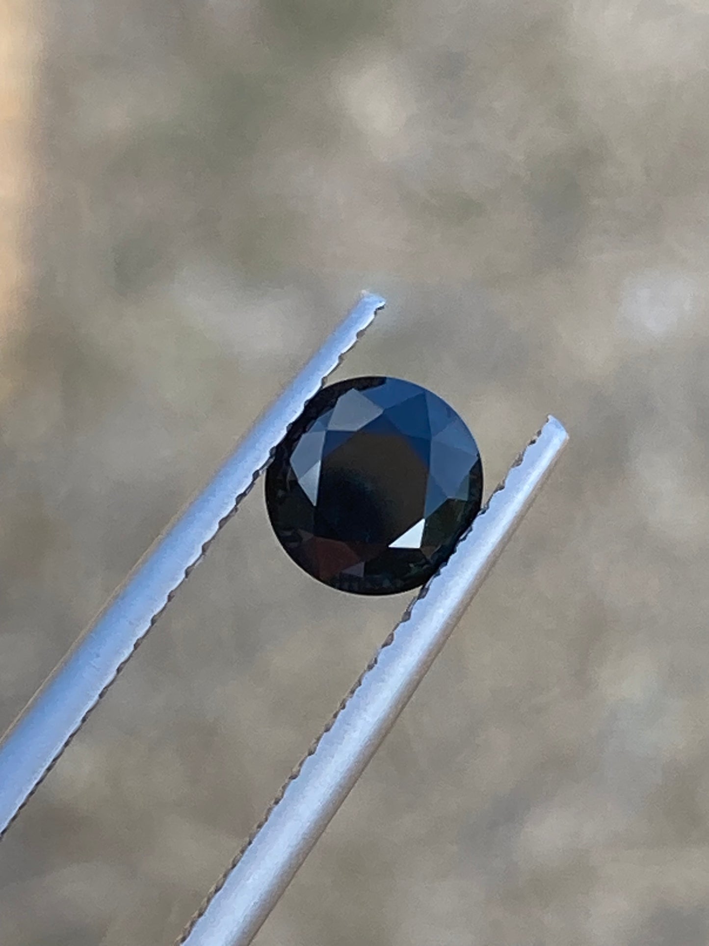 059- Dark Blue Australian Sapphire 1.27ct ROUND CUT