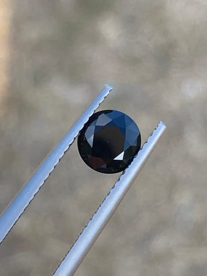 059- Dark Blue Australian Sapphire 1.27ct ROUND CUT