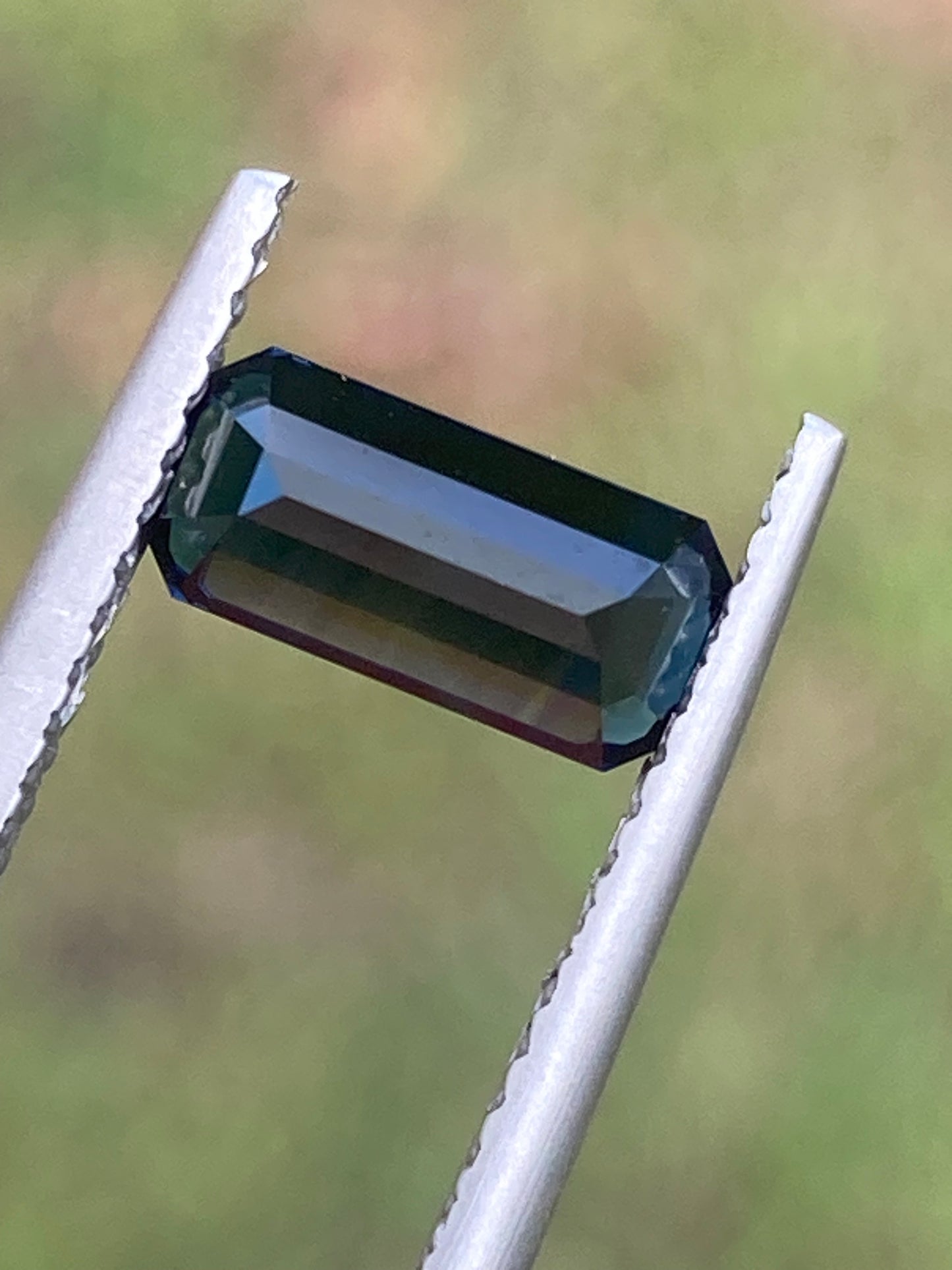 025- Dark Blue Australian Sapphire 1.49ct EMERALD CUT