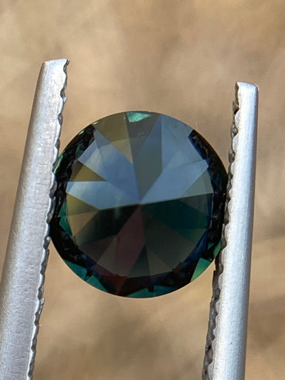 059- Dark Blue Australian Sapphire 1.27ct ROUND CUT