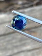 046- 1.92ct Australian Sapphire Blue Yellow Parti ROUND CUT