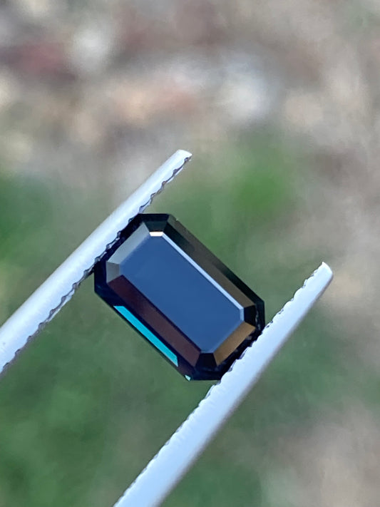 024- Midnight Blue Australian Sapphire 2.11ct EMERALD CUT