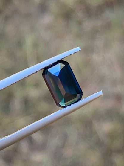 024- Midnight Blue Australian Sapphire 2.11ct EMERALD CUT