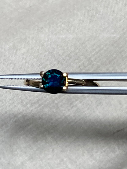 059- Dark Blue Australian Sapphire 1.27ct ROUND CUT