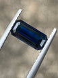 025- Dark Blue Australian Sapphire 1.49ct EMERALD CUT
