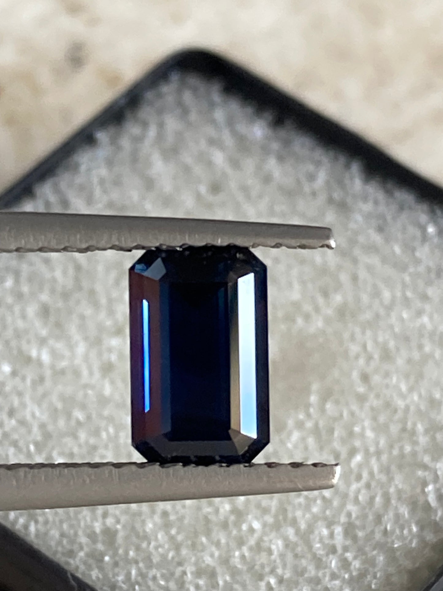 051- Dark Blue Australian Sapphire 1.91ct EMERALD CUT