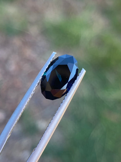 006- Australian Sapphire 2.25ct Dark Blue OVAL CUT