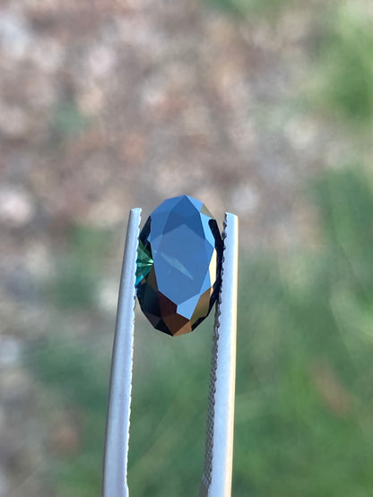 006- Australian Sapphire 2.25ct Dark Blue OVAL CUT