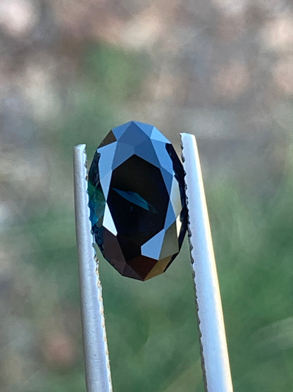 006- Australian Sapphire 2.25ct Dark Blue OVAL CUT