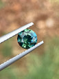 016- Australian Sapphire 0.75ct Green Blue Teal Parti ROUND CUT