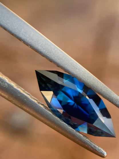 013- Australian Sapphire 0.8ct Blue MARQUISE CUT