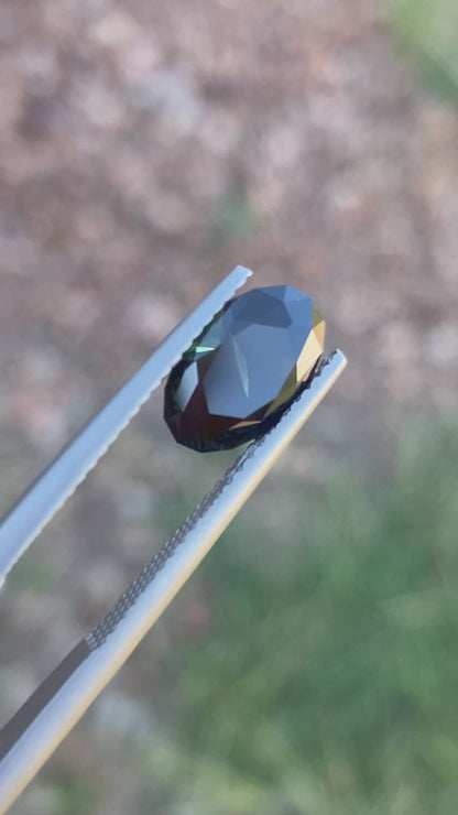 006- Australian Sapphire 2.25ct Dark Blue OVAL CUT