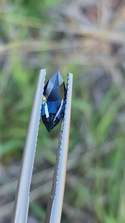 013- Australian Sapphire 0.8ct Blue MARQUISE CUT