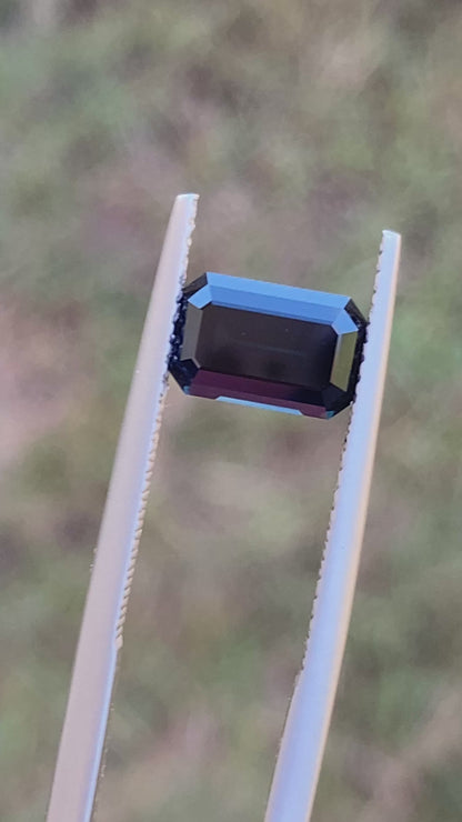 024- Midnight Blue Australian Sapphire 2.11ct EMERALD CUT